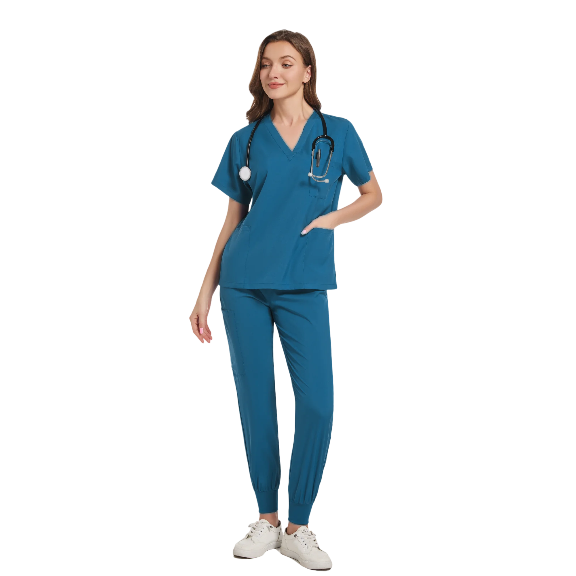 Set di Scrub per donna Set di Scrub per allattamento chirurgico uniforme ospedaliera uniformi all'ingrosso di fabbrica medica Scrub personalizzati da donna