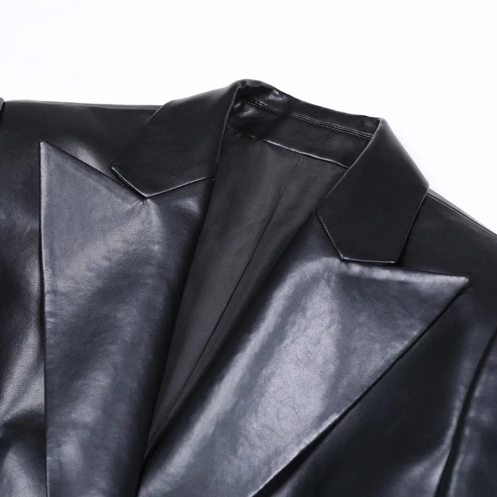 Giacca da abito piccola alla moda slim fit in pelle nuova primavera autunno per donna Elegante qualità mondana per pendolari in magazzino