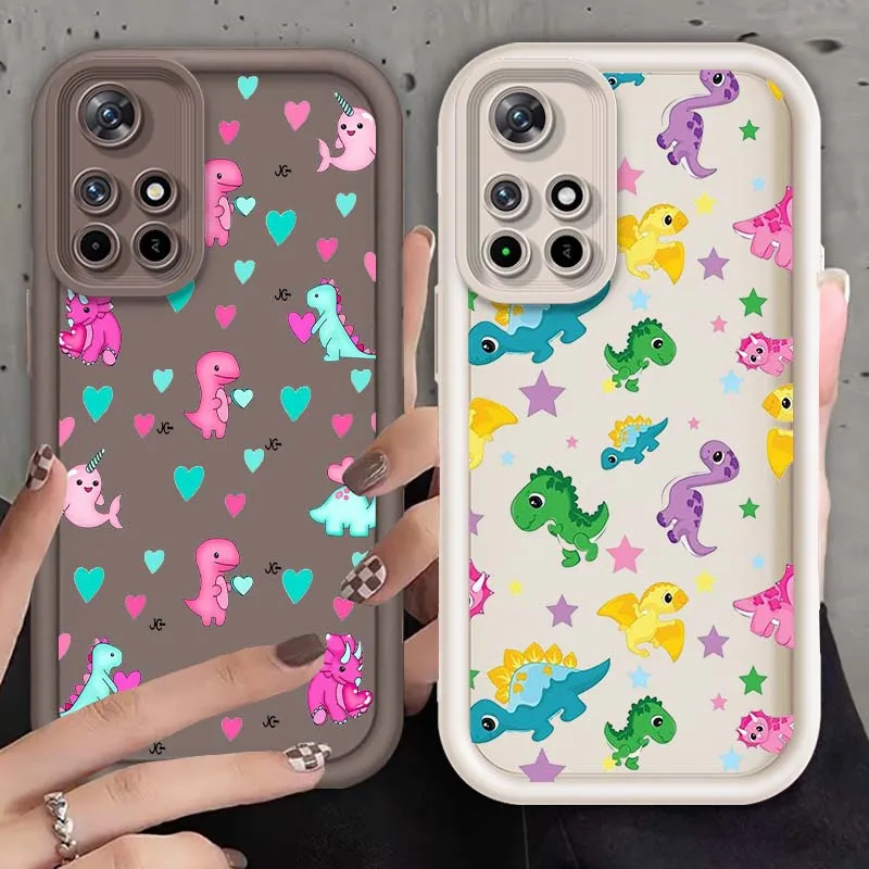 

Dinosaur Art Love Heart Cute For Xiaomi Mi Poco X3 X4 X5 X6 X7 M4 M5 M5s M6 M7 F4 F5 F6 Pro GT Plus 5G Eye Ladder Phone Case