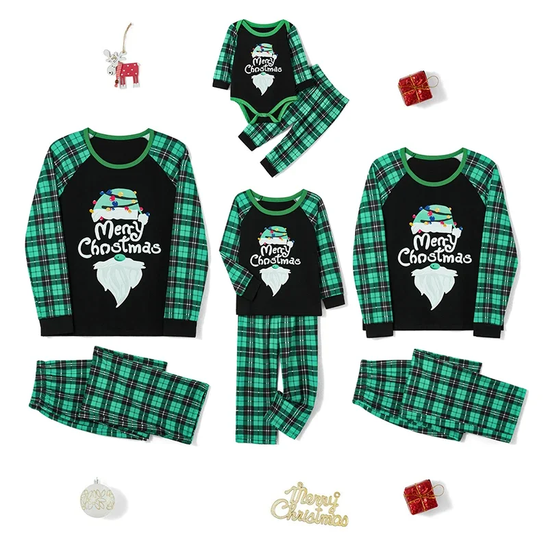 hirigin Family Matching Christmas Pajamas Sets Christmas Pjs Sleepwear Outfit for Women/Men/Kids/Baby Holiday Xmas Party