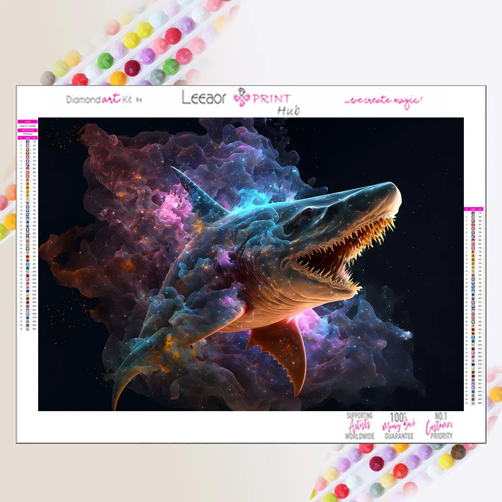 5D Diamond Painting Creative Star Crocodile Illustration Diamond Mosaic Cross Stitch Living Room Home Decoration Handicrafts Diy