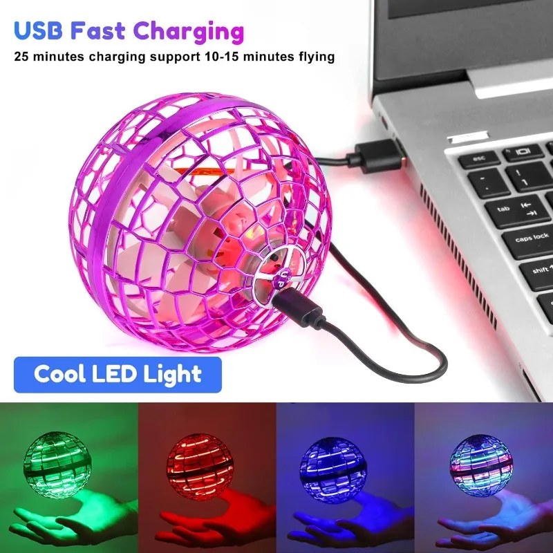 Flying Orb Ball Toy 2025 Boomerang Hover Orb,Galactic Flying Spinner,Hand Mini Drone Ball,Cool Kids Toys for Boys Girls Gifts