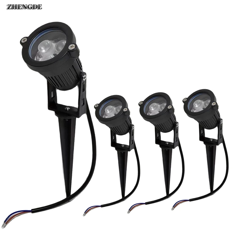 Lampa ogrodowa LED 6W lampa krajobrazowa Spike DC12V żarówka ścieżka ciepła biała zielona lampy punktowe 220V 110V Outdoor wodoodporna