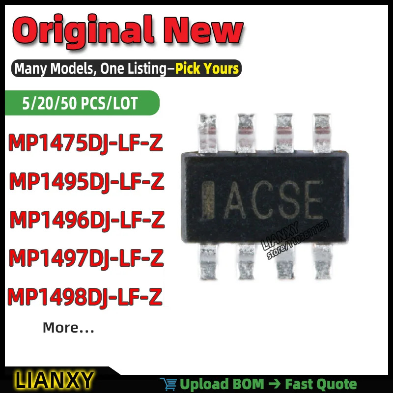 MP1497DJ-LF-Z MP1495DJ-LF-Z MP1496DJ-LF-Z MP1498DJ-LF-Z MP1475DJ-LF-Z SOT-23-8 BUCK CONVERTER New Original