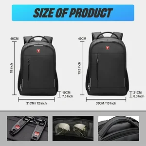 Herrenschweizer tragbarer Rucksack Dwaterproof Anti Water Anti Bag USB große Kapazität Fashion School Rucksack Rucksack 6 Hauptverkäufe SWICKER Rucksack - №3