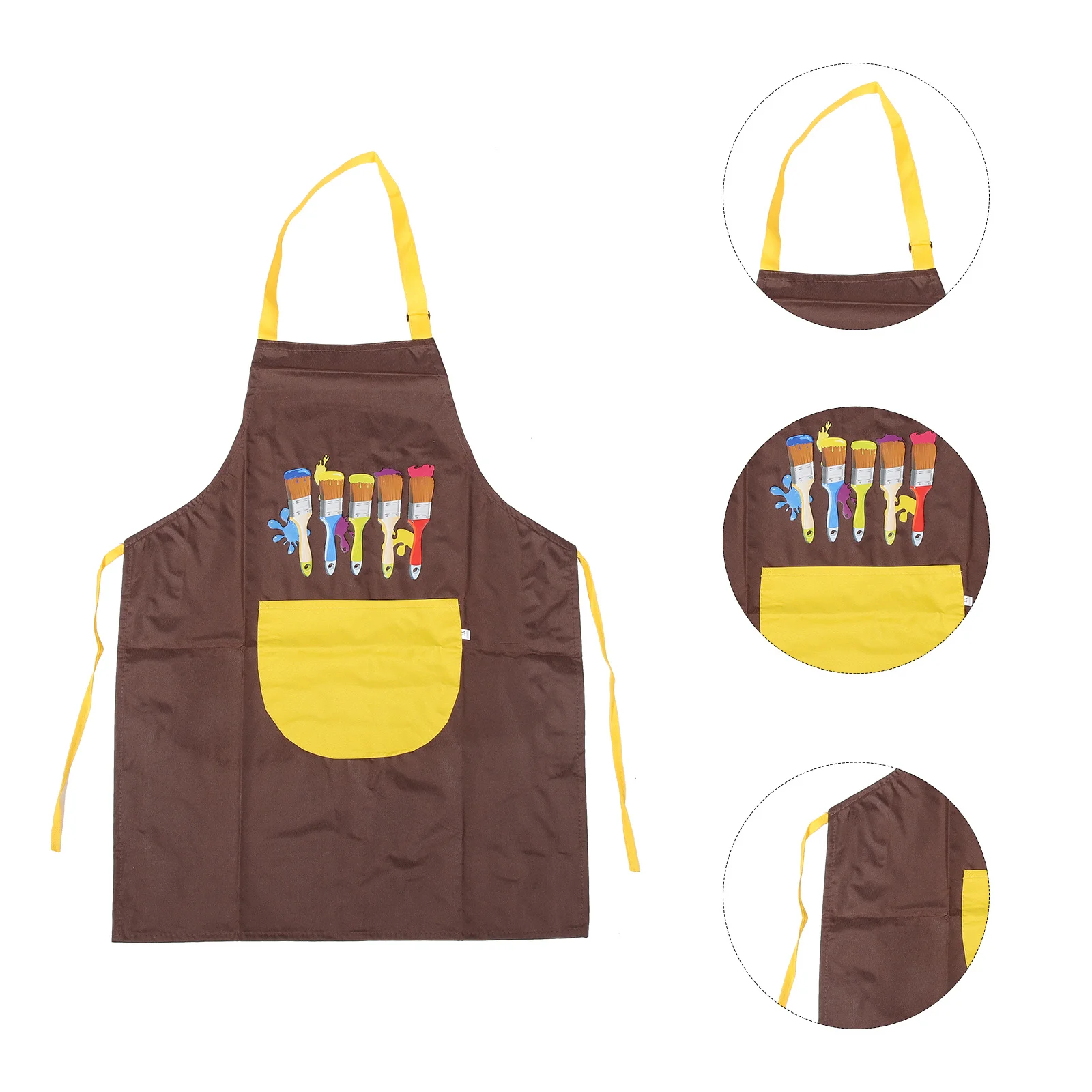 2 個防水 PVC キッズペイントエプロン簡単結び目調節可能なウエストアートエプロン子供用調理クラフト給餌汚れ保護