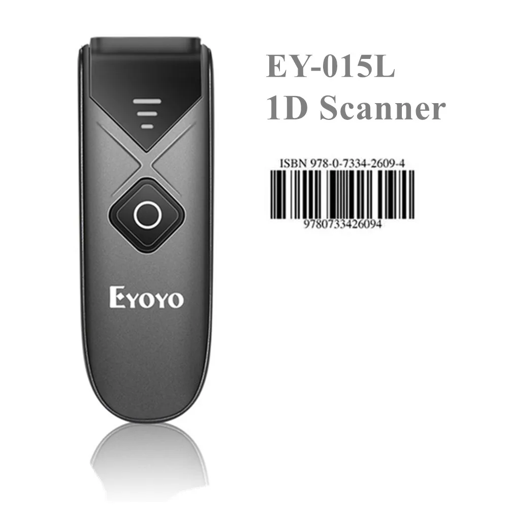 2025 EY-015 Mini Barcode Scanner USB Wired Bluetooth Wireless 1D 2D QR PDF417 Bar Code for IPad IPhone Android Tablets PC