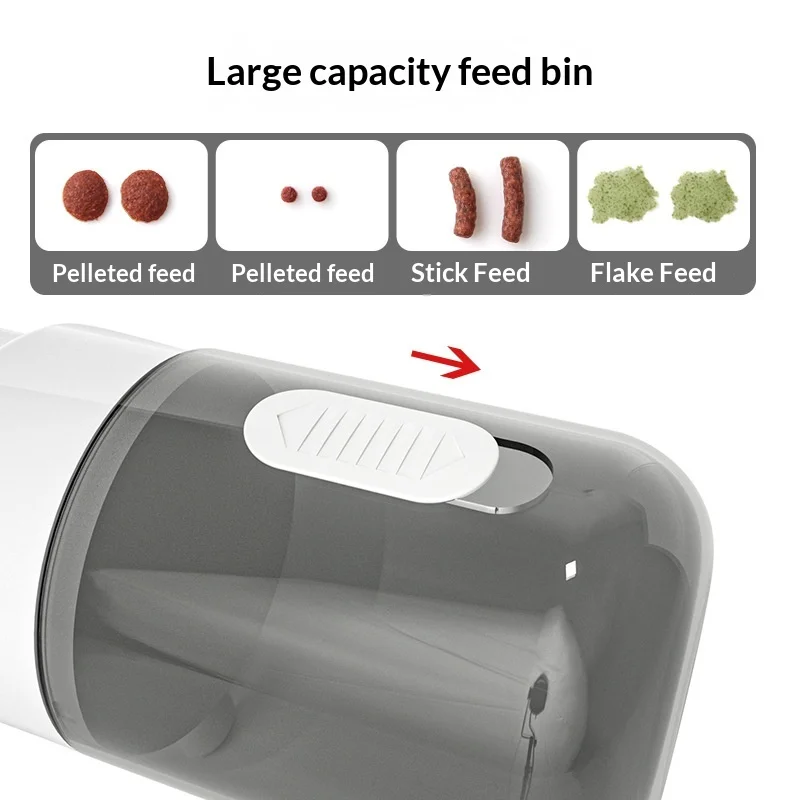 Alimentador automático de peces con temporizador inteligente, USB