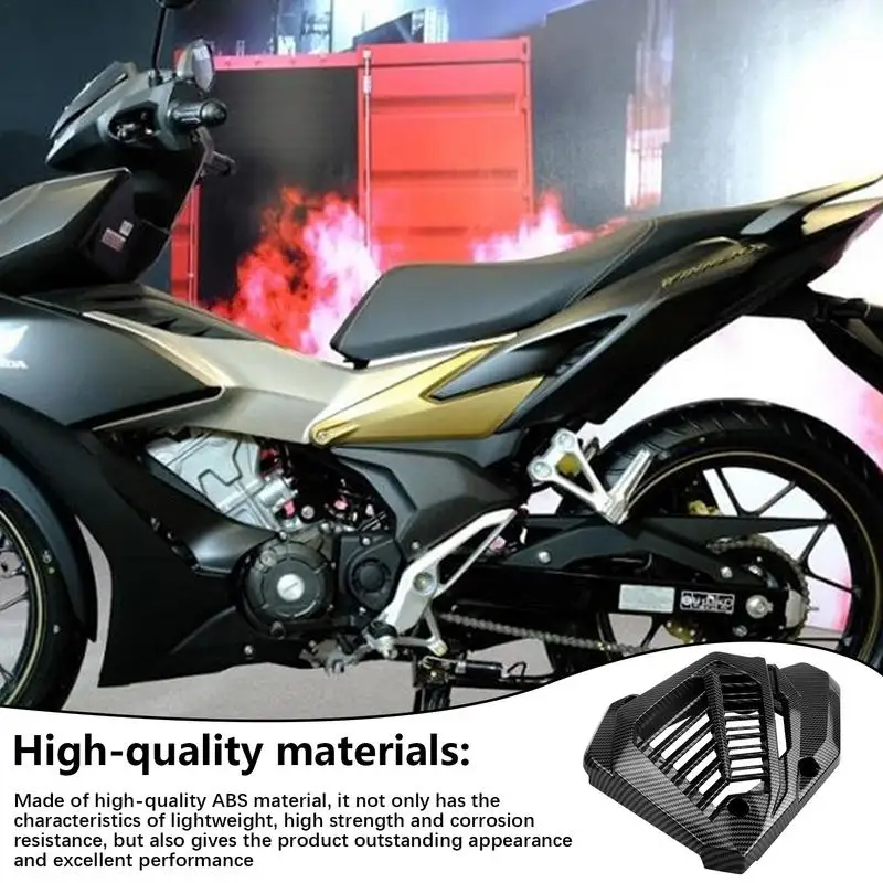 Penutup tangki air sepeda motor termodifikasi, pelindung Radiator depan Click150, penutup tangki air serat karbon modifikasi sepeda