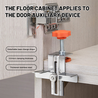 Stainless Steel Cabinet Door Mounting Jig,Adjustable Cabinets Frame Jig Woodworking Cabinet Door Mounting Clamp Quick Positionin