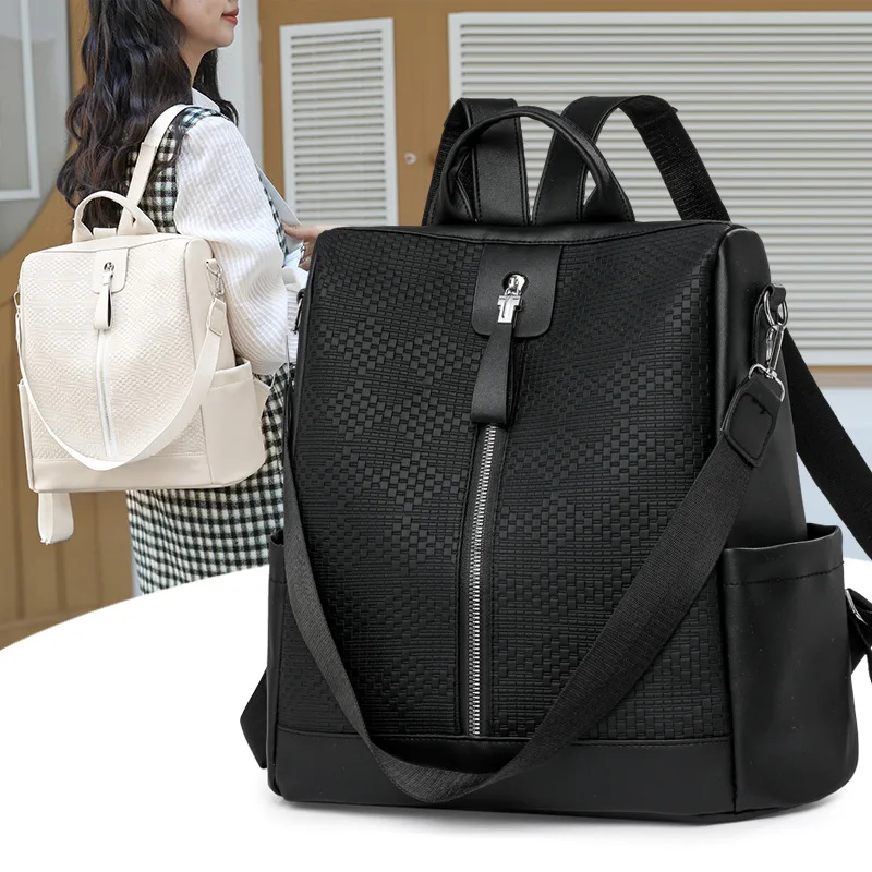 

Backpack for women 2025 new style fashionable and versatile ladies trendy and niche fashionable PU soft leather backpack
