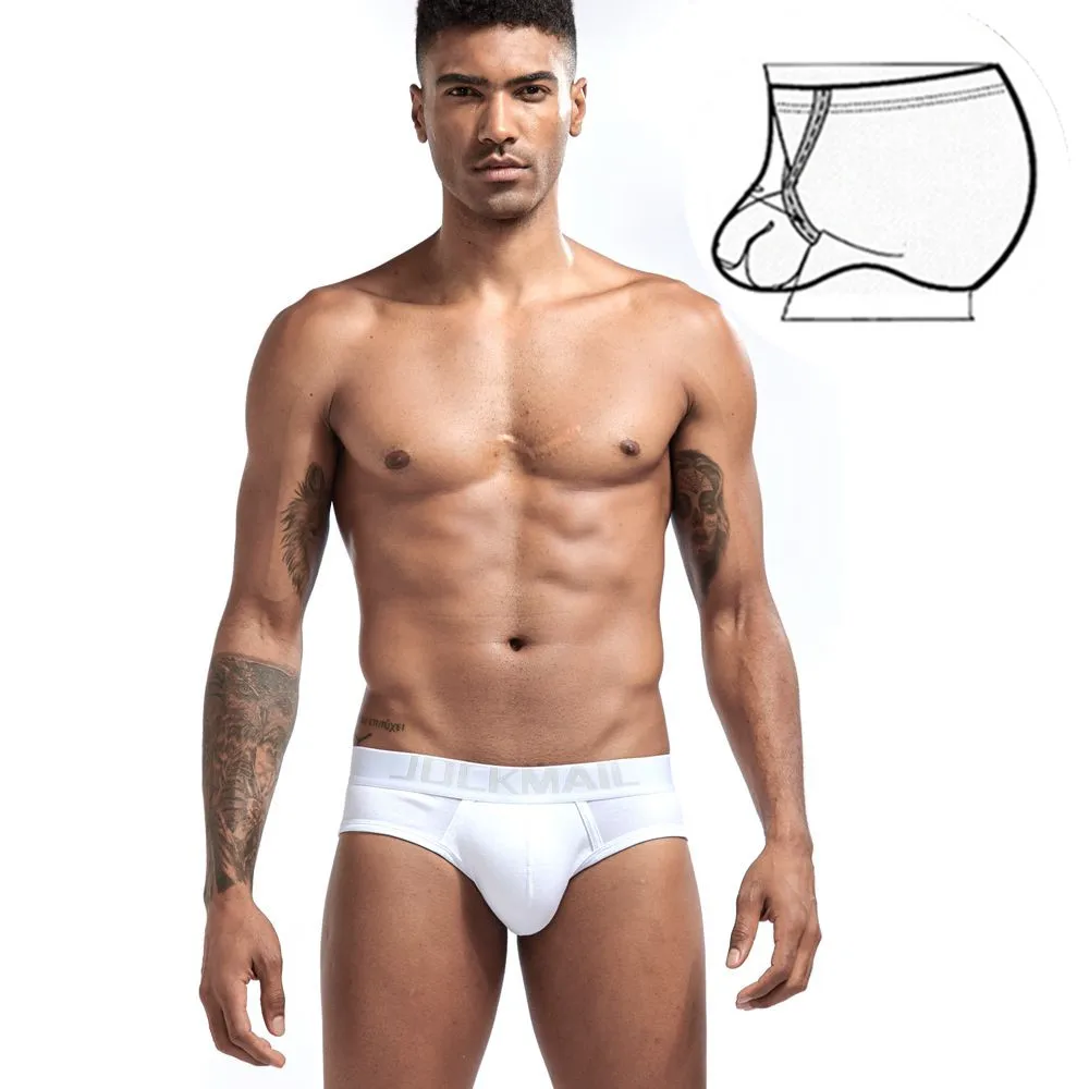 JOCKMAIL Sexy Men Underwear Penis Ring Cockstraps Tanga Briefs Slips Gay Underwear Jock Strap Cuecas Homem Men Sheer Underwear