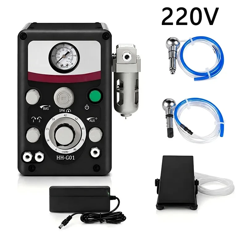 Magnetic Tumbler Jewelry Polisher 400g Capacity Deburring Cleaning Machine 2000RPM Benchtop Metal Parts Polishing Finishe