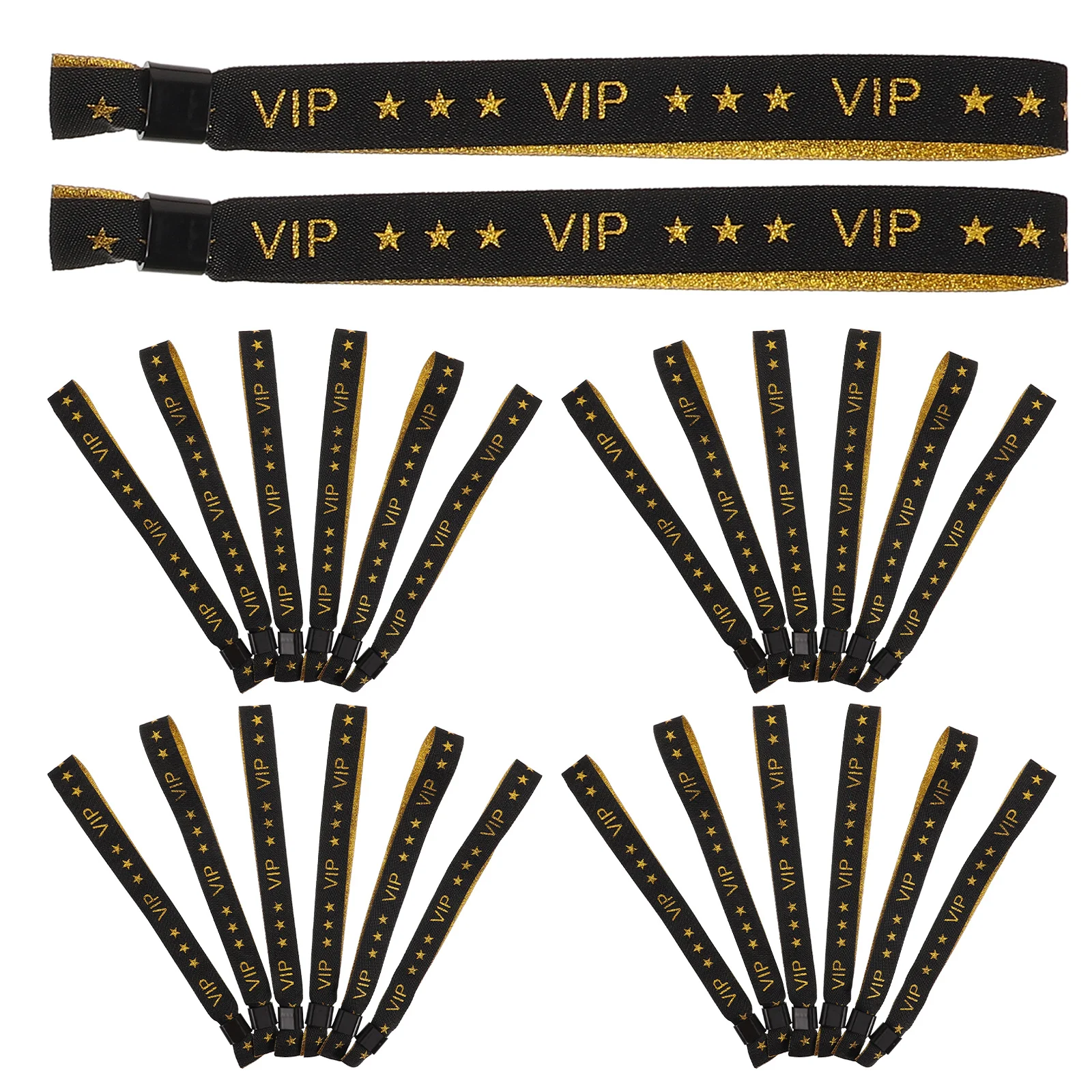 

50Pcs Identity Verification Wristbands Polyester Concert Bracelets Party Favors Vip Access Bands Events Festivals