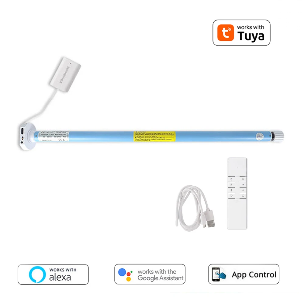 Motor de recarga zigbee motorizado elétrico para casa inteligente, para 17 25 28mm, tubo de rolo, motor cego, funciona com tuya alexa google