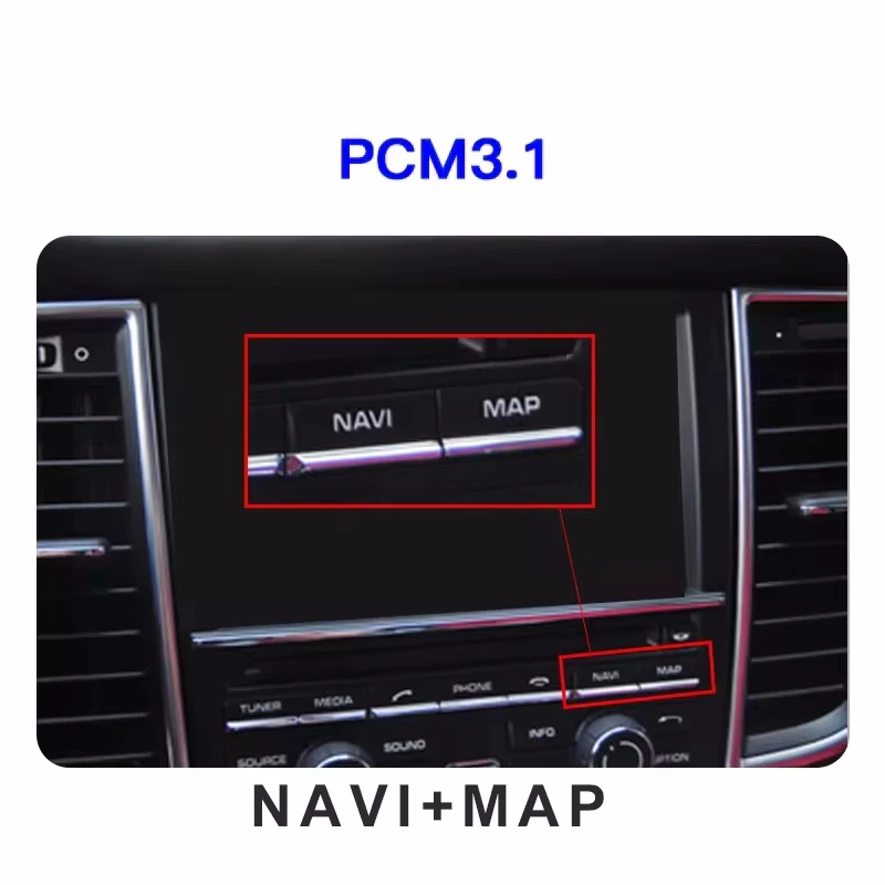 Draadloze Carplay Android Auto module voor Porsche PCM3.1 Panamera Cayenne Cayman Macan Boxster 911 991 718 AirPlay spiegeling