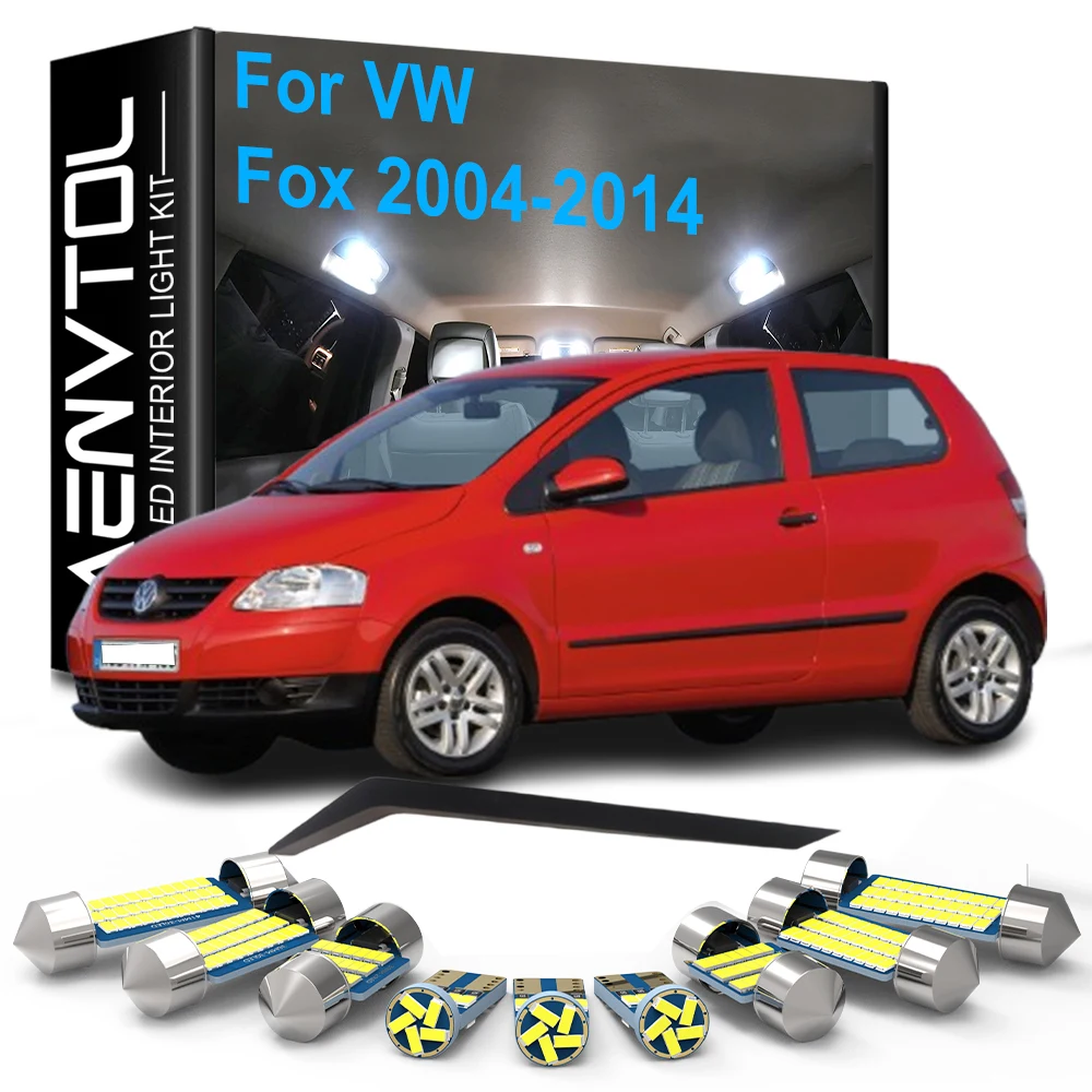 8 Stück Auto-LED-Innenbeleuchtung Canbus für VW Fox 2004-2014, Decken-, Kofferraum- und Handschuhfachlampen