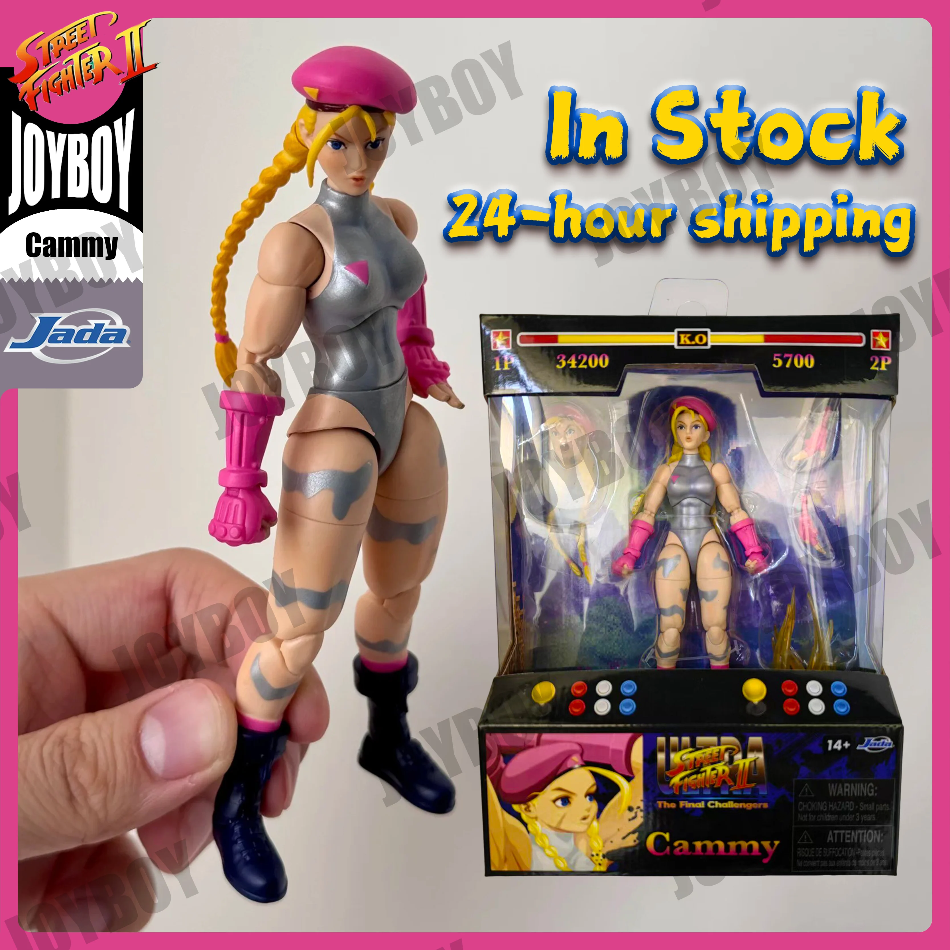 

In Stock Original JADA Toys 1/12 Street Fighter Figure Cammy Variant Color Figurine Action Model Figure Collectible Model Toy