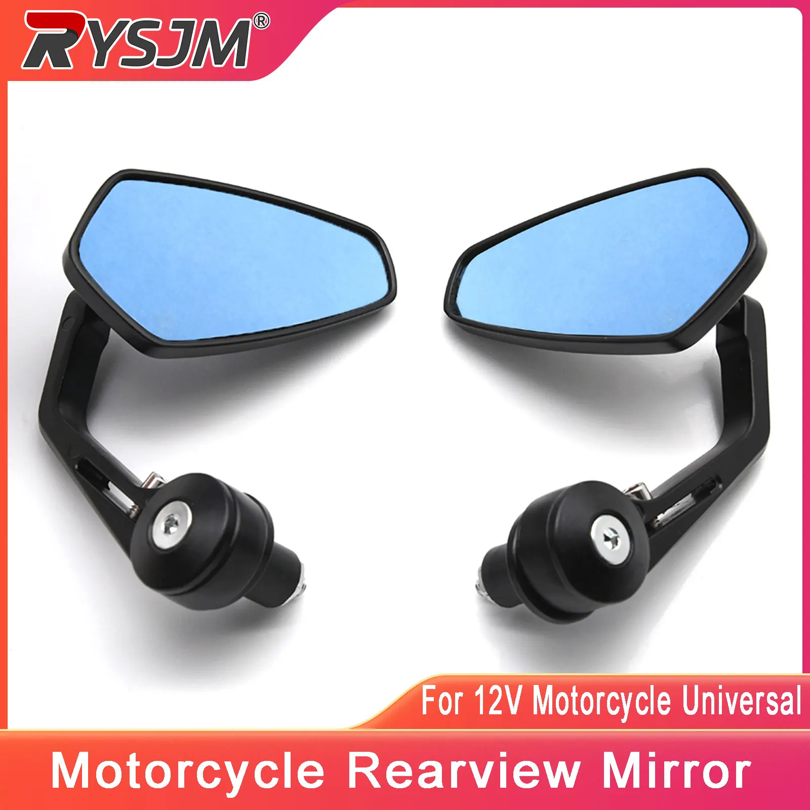 2Pcs Motorcycle Handle Bar End Rearview Mirror Universal Motorcycle Rearview Mirror For Ducati BMW Honda Suzuki Kawasaki