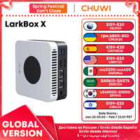 CHUWI LarkBox X Mini PC Intel N100 Game PC UHD Graphics for 12th Gen Intel Processors 12GB RAM 512GB SSD WiFi 6 Desktop Computer