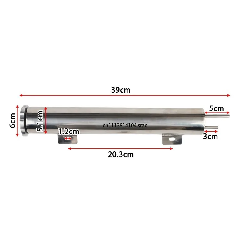 Car modification parts polished stainless steel overflow water tank radiator tank coolant reservoir