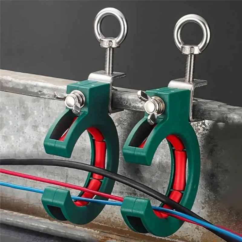 

BHTS-2Pcs Cable Tray Bridge Pulley Threading Garage Ceiling Integrated Wiring Cable Laying Wire Guide Fixation Auxiliary Tool