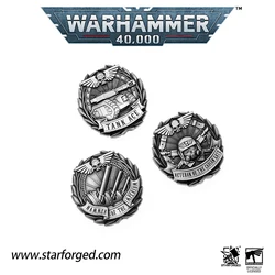 Starforged Cadian Shock Troops Space Marines Medalof Honour Velcro Pin Badge Warhammer 40K Imperial Guard Christmas Gift