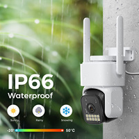 4MP 2K Outdoor WiFi Camera Full Color Night Vision AI Human Tracking 4X Digital Zoom Surveillance Security Video Monitor