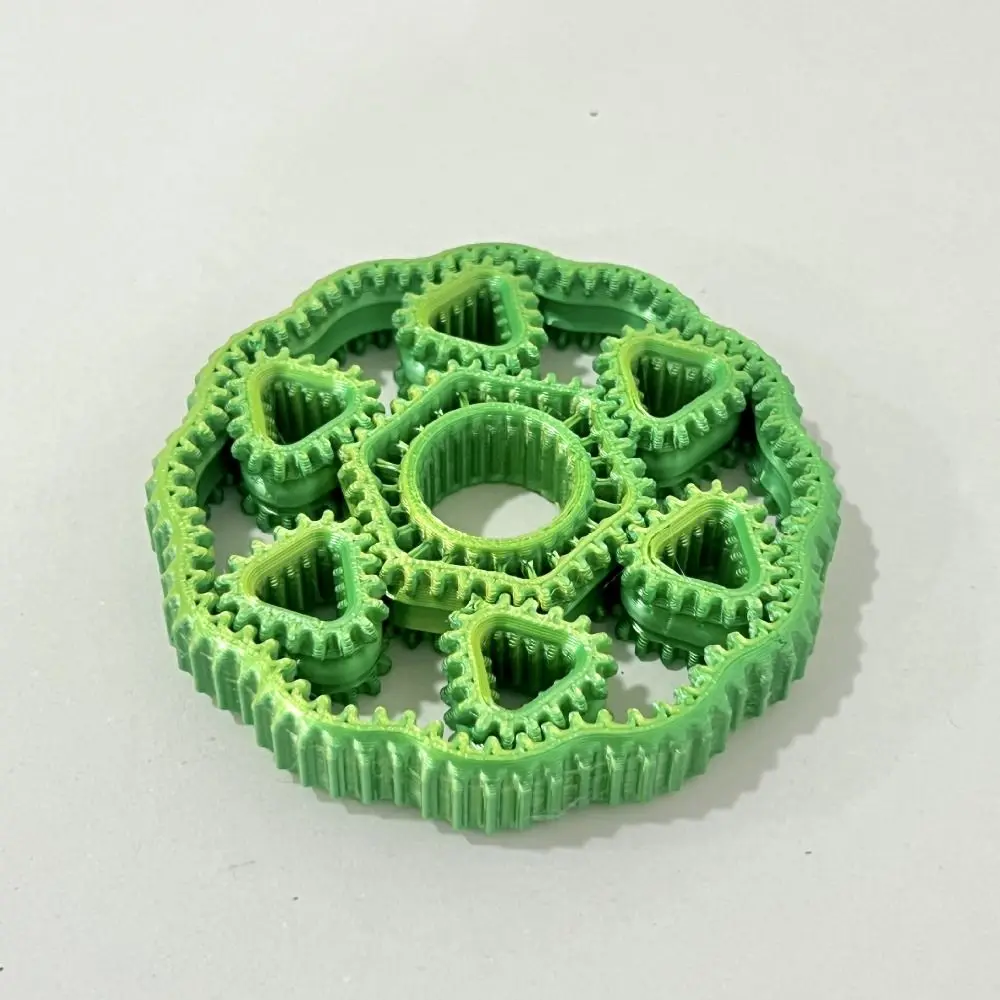 Pressure Reducing 3D Printed Fidget Gear Spin Sensory Plastic Hand Spinner Gyroscope Rotate Gear Fingertip Adult