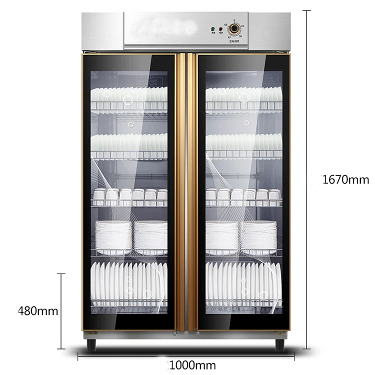 

Commercial Kitchen Cupboard Stainless Steel Dishes Sterilizer Dish Disinfection Cabinet