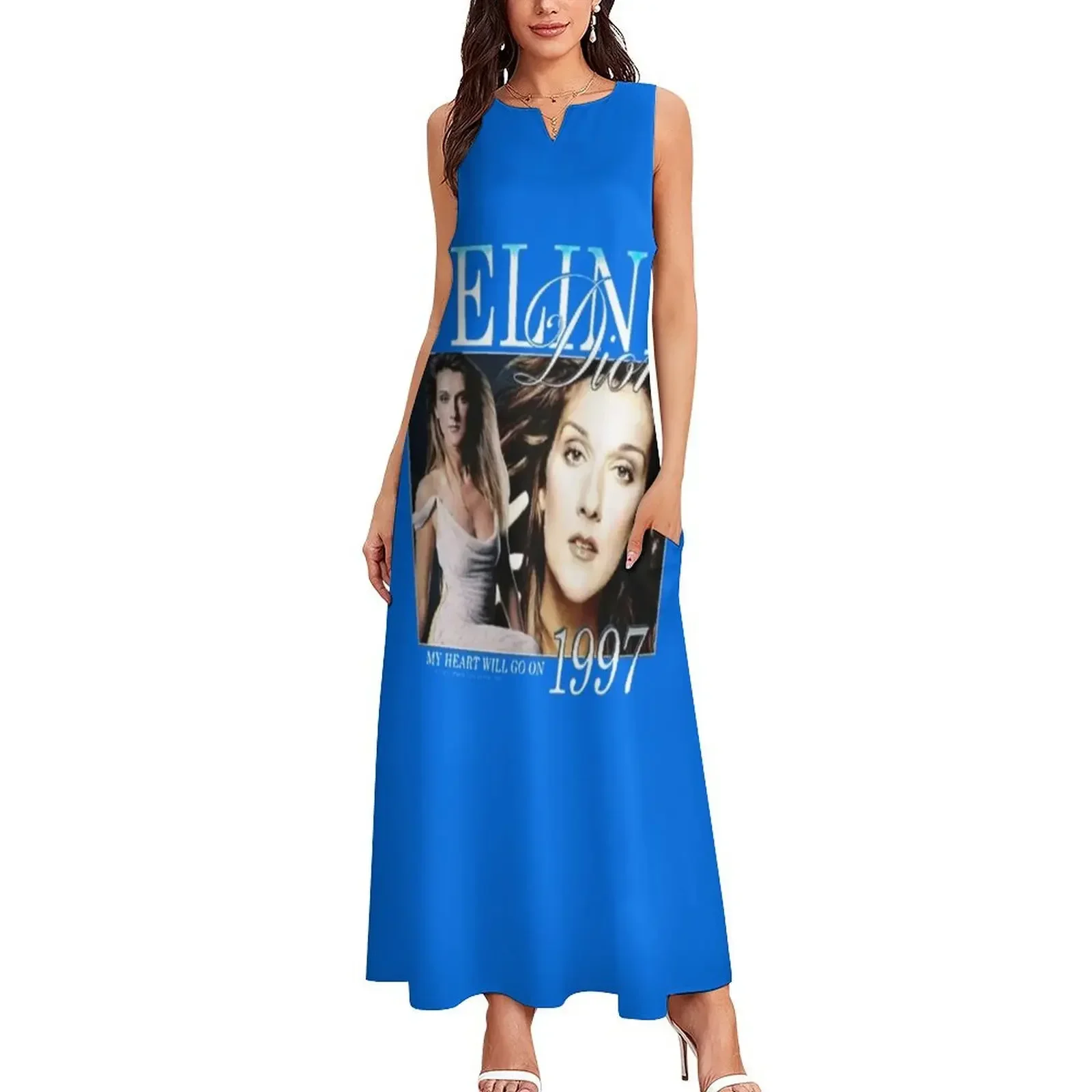グラフィックセリーヌディオン愛カントリーミュージック女性男性必須 Tシャツロングドレス誕生日ドレス女性のための高級 2025 ドレス