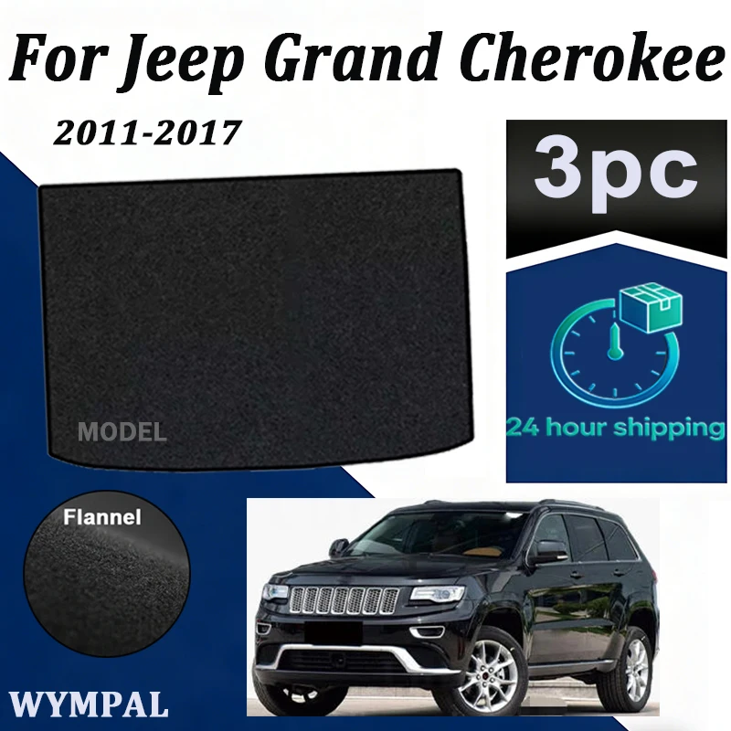 

Nylon Car Rear Trunk Mat For Jeep Grand Cherokee 2011-2017 Boot Cargo Carpet Pad Accessories black Trunk