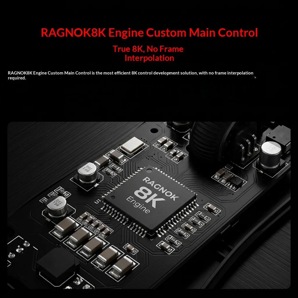 Ragnok Game Mouse Paw3950 Esports Fps Lightweight Tri-Mode Office Game Mouse Wireless 8k Return Rate Magnetic Suction Charging