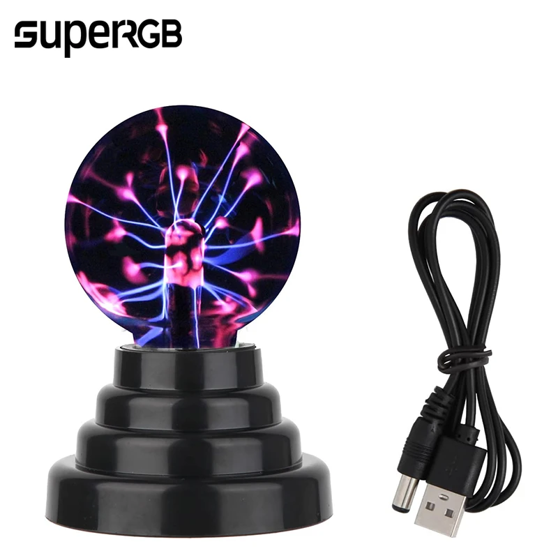 

Novelty Touch Sensor Night Light USB Plasma Magic Ball Light Touch Control Electrostatic Sphere Flashing Lamp Children's Gift