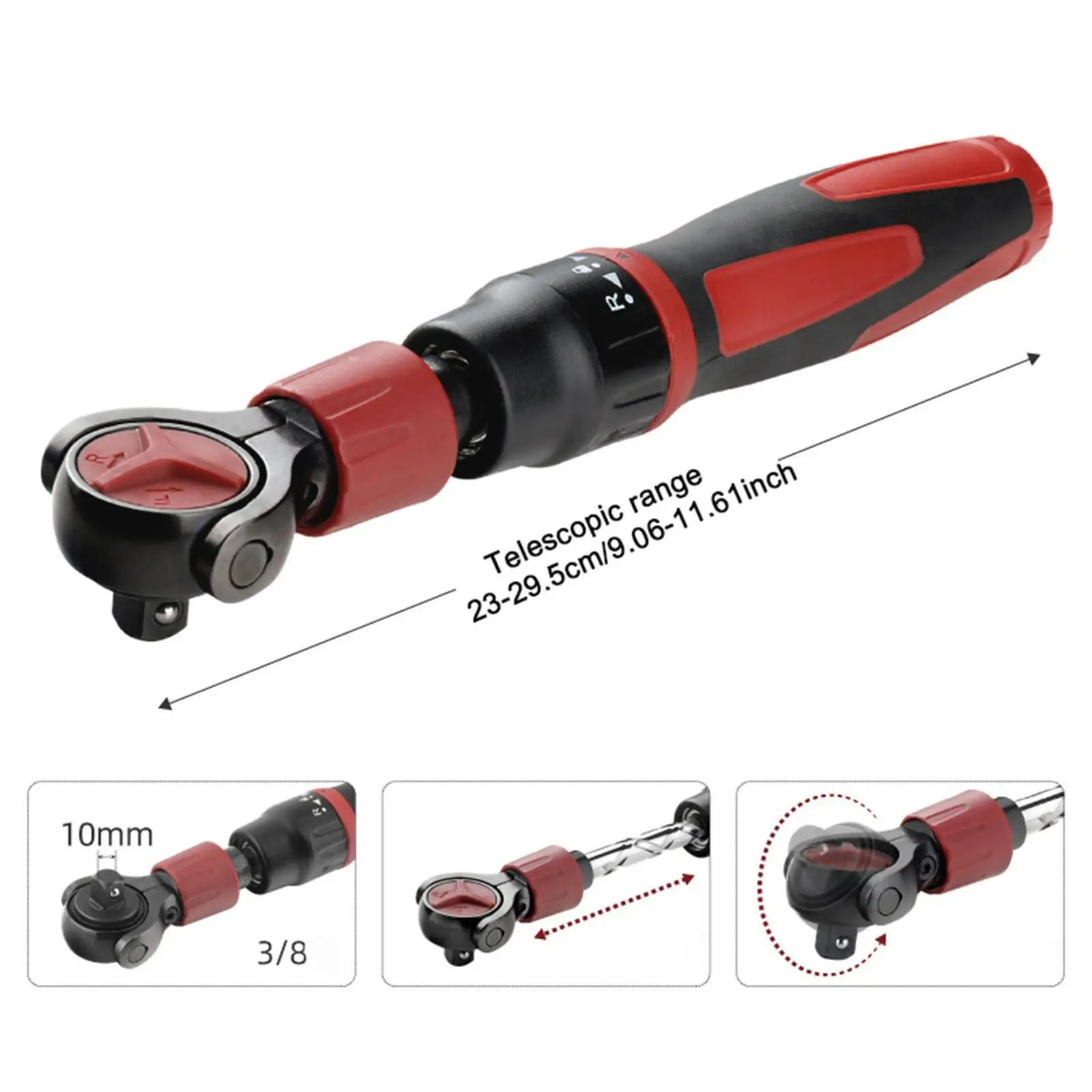 مفتاح ربط بسقاطة محرك 3/8 بوصة تلسكوبي سريع الإصدار لشاحنة السيارات