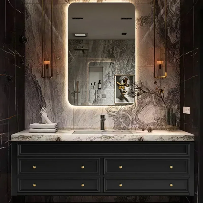 Drawer Cabinet Multipurpose Vanity Bathroom Storage Multifunction Home Furniture Sink Base Kitchen Space Saving Wall Shelf Towel