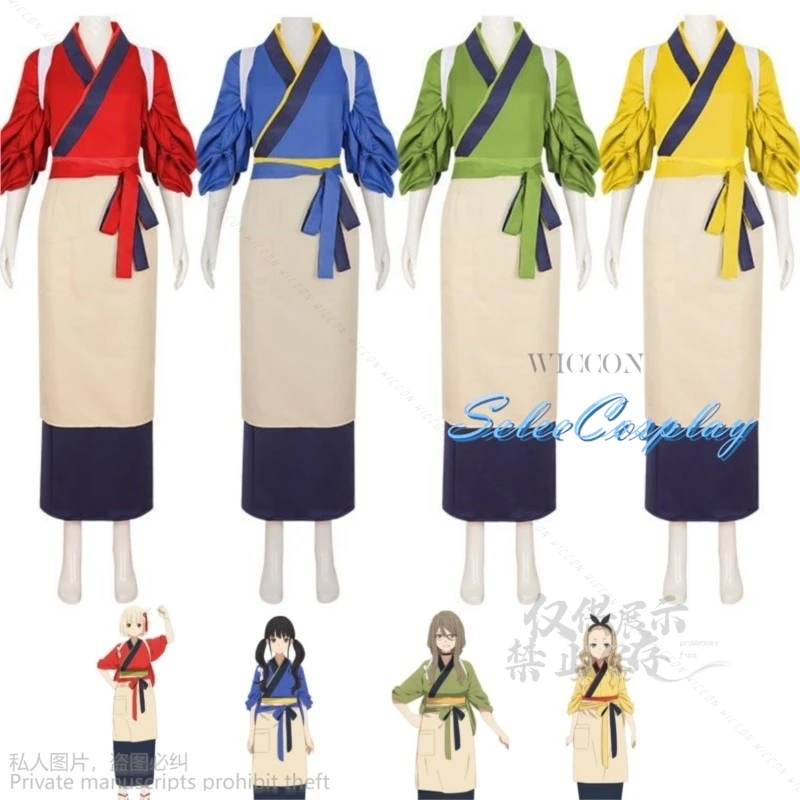 

Anime Lycoris Recoil Kurumi Nakahara Mizuki Takina Inoue Nishikigi Chisato Cosplay Costume Kimono Full Set Woman Kawaii Lolita