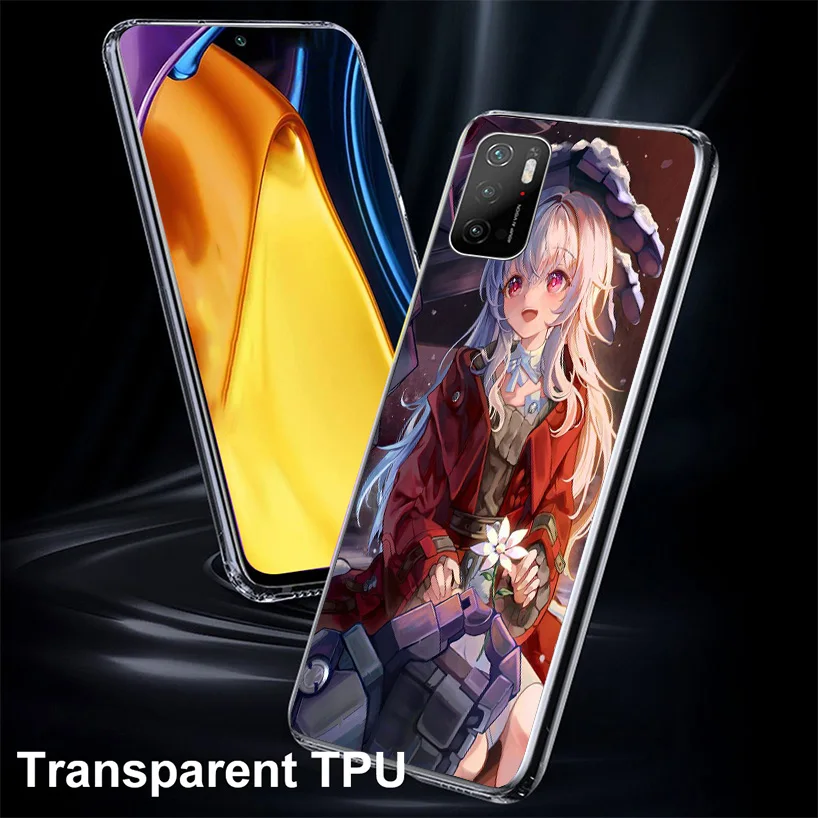 Honkai Star Rail Clara Phnoe Case for Xiaomi Poco X5 Pro X4 Gt X3 Nfc M5S M4 M3 M2 F3 F2 F1 Mi Note 10 Lite A2 A3 Unique Cover C