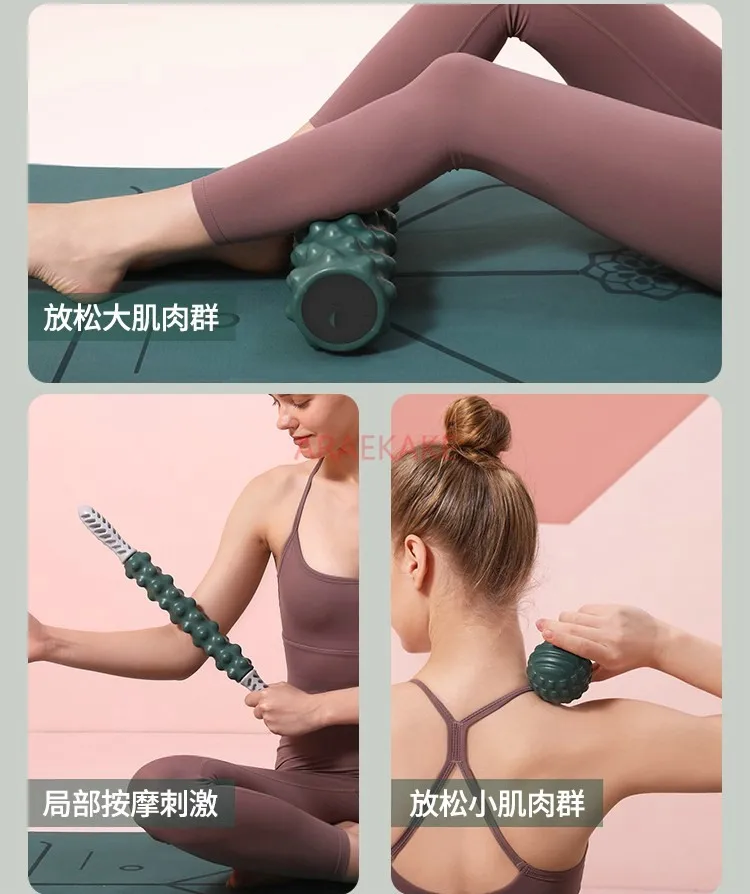 

Foam axis thin calf artifact solid mace massage roller muscle relaxation fitness dot yoga column