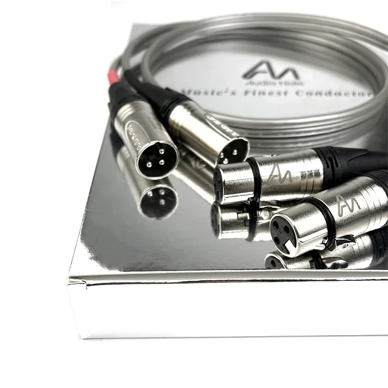 Audio Note AN-Vx XLR Cable Solid Core 99.99% Silver Conductor HiFi Audio Balanced Cable CD Amplifier Connection Cable