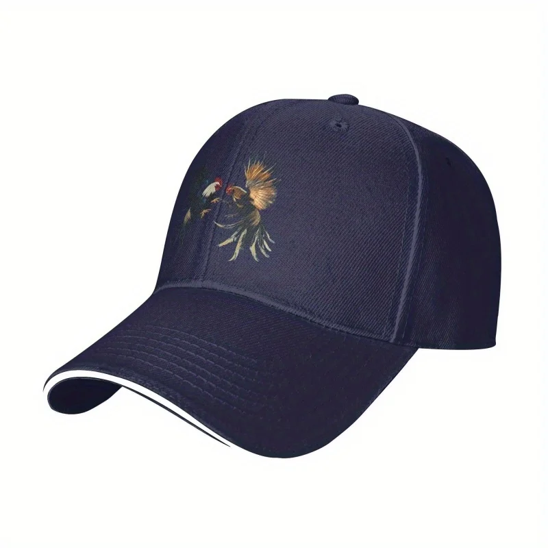 1pc Fashionable 3D Rooster Print Baseball Cap, Breathable Mesh Design for Golf And Outdoor Sports view 3