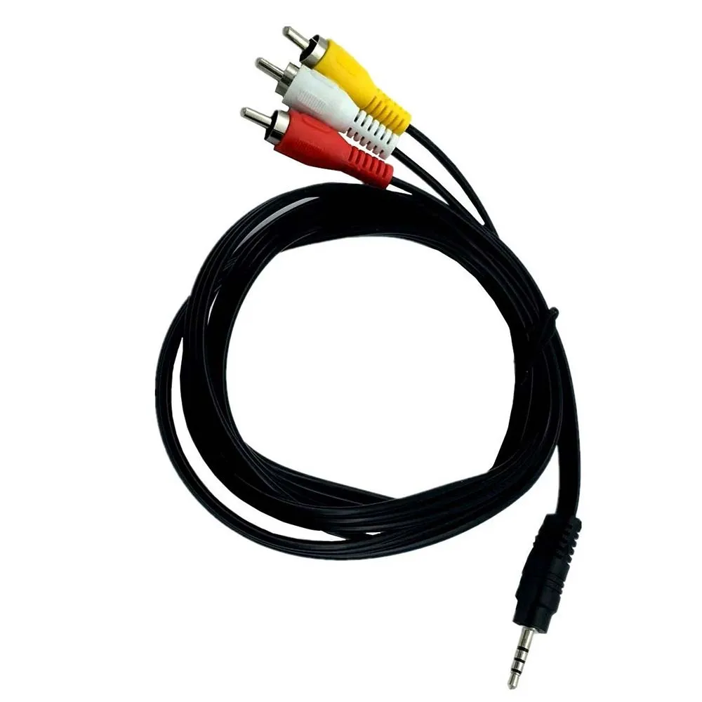 Set Top Box Extension Cable, Mobile Phone Box, 1/3 AV2.5mm Revolution, 3 Lotus RCA Male Adapter Cable