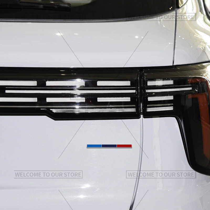 3D تصفيف السيارة إيطاليا فرنسا ألمانيا السويدية ثلاثة ألوان شعار دراجة نارية شارة ملصقات معدنية السيارات الخلفية الجذع الشارات #5