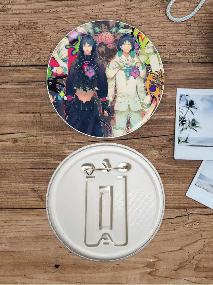 DRAMAtical Murder Seragaki Aoba Anime Character Game Soft Button Badge Brooch anchor Peripherals Pin Jewelry Backpack Decoration