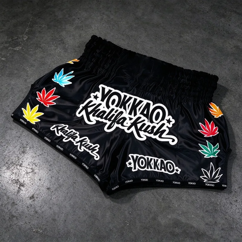 2026 New Muay Thai Shorts, Men's Kid Breathable Boxing Trunks, MMA Kickboxing Training Pants, Elastic Waist Combat Sports Fight