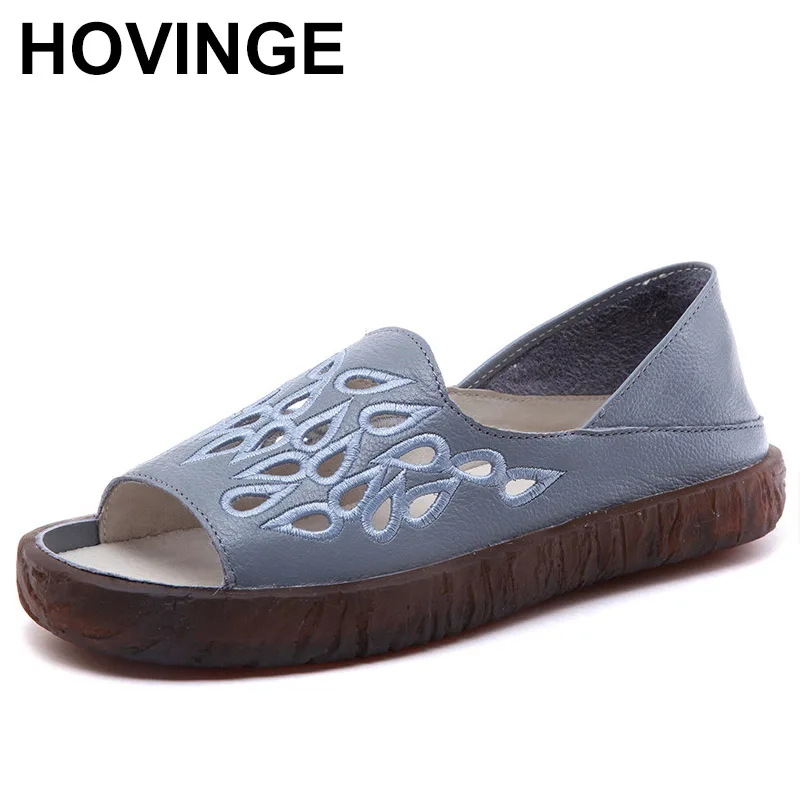 

2025 Sandals Women Summer Shoes Peep Toe Gladiator Sandals For Women Cow Genuine Leather Casual Flat Sandals Female