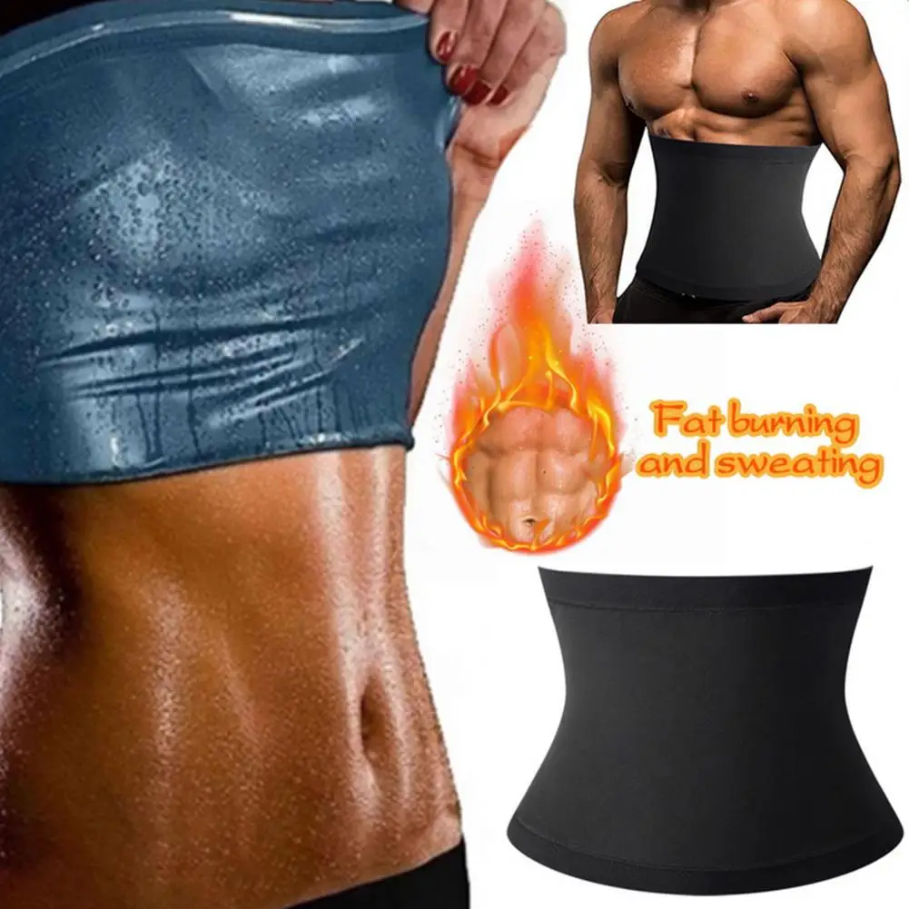 Anti-pilling Cozy Male Workout Waist Trainer Compression Belt Non-slip Colorfast Men Waist Slimming Belt Workout Supplies