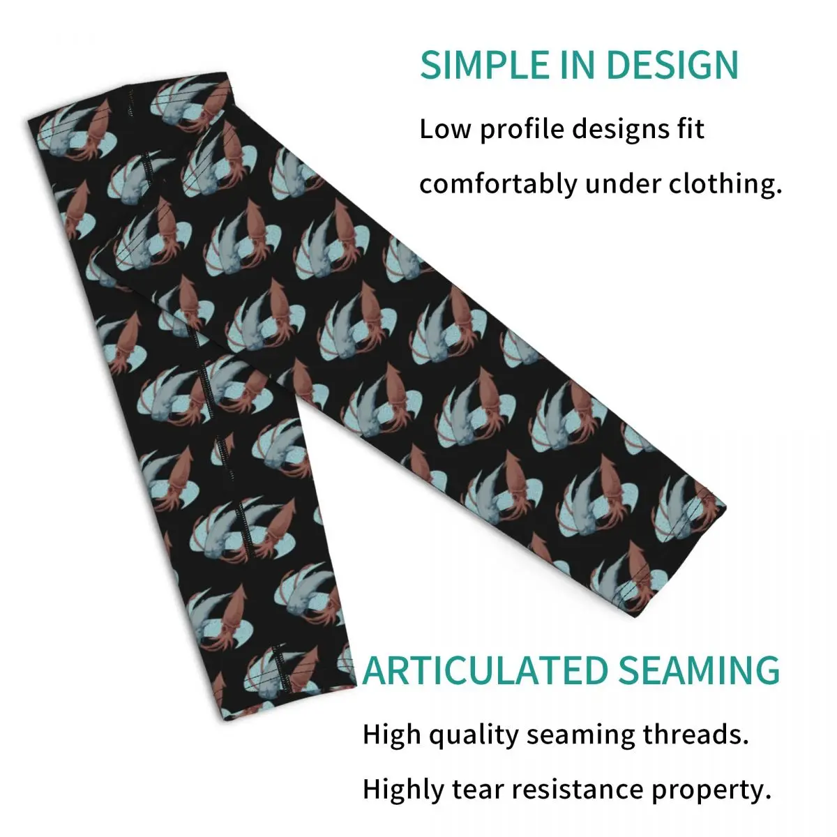 Sperm Whale Vs Giant Squid Outdoor Arm Sleeves Sun UV Protection Cover Summer Cycling Tattoo Sleeves