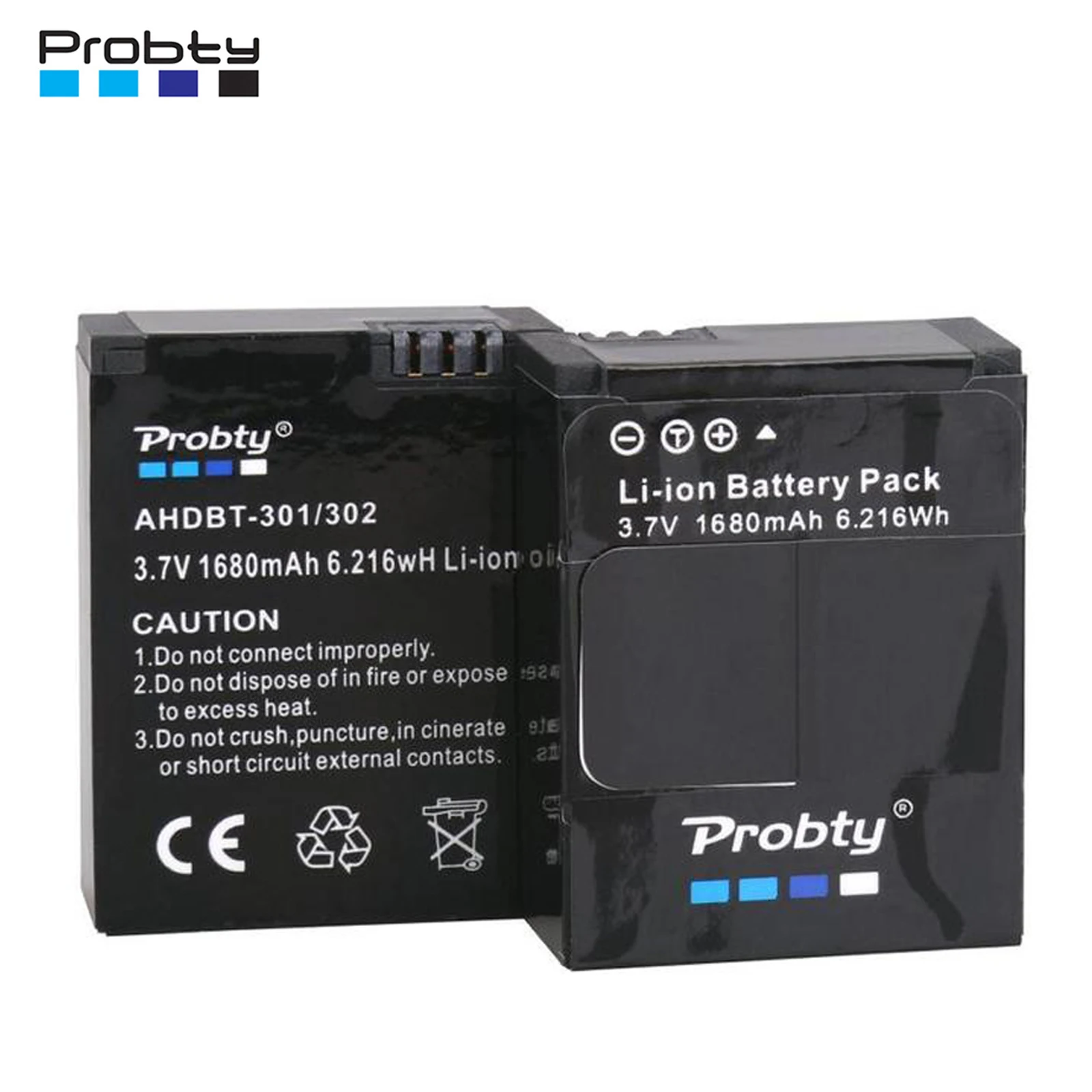 1680mAh AHDBT-301 AHDBT 301 Bateria do GoPro Hero3 Go Pro hero 3 / 3+ Black Edition White Silver Edition HD Parts