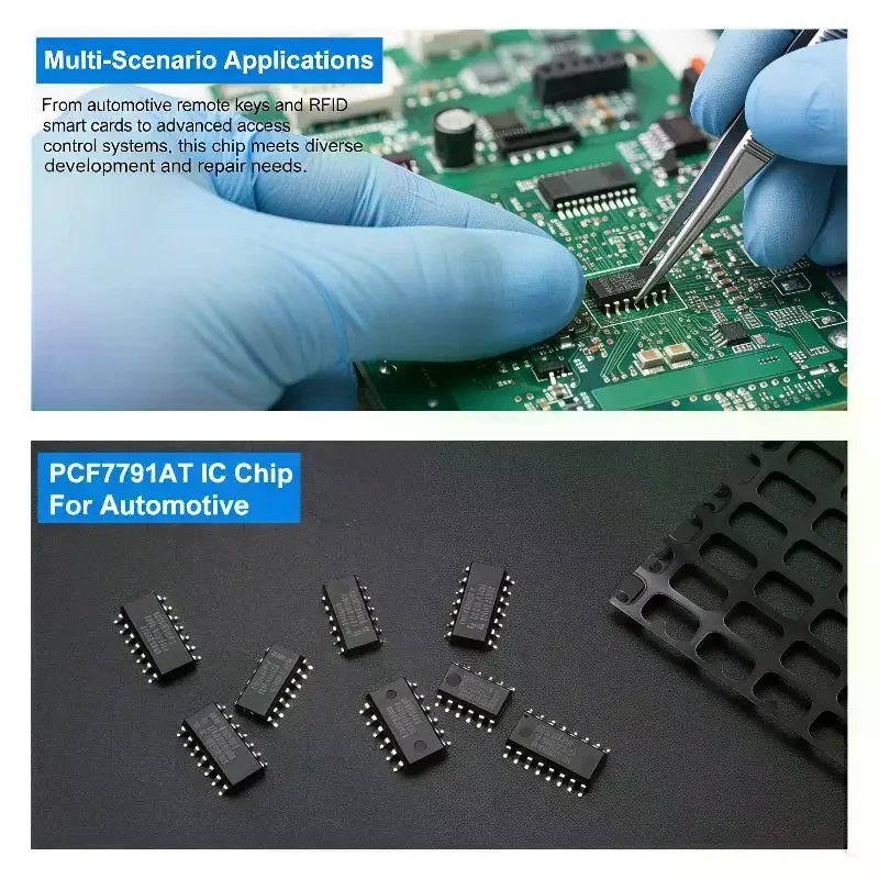 PCF7991AT Automotive Transponder IC Chip 2/10Pcs SOP14 Original Equivalent Replacement  for Vehicle Key Maintenance